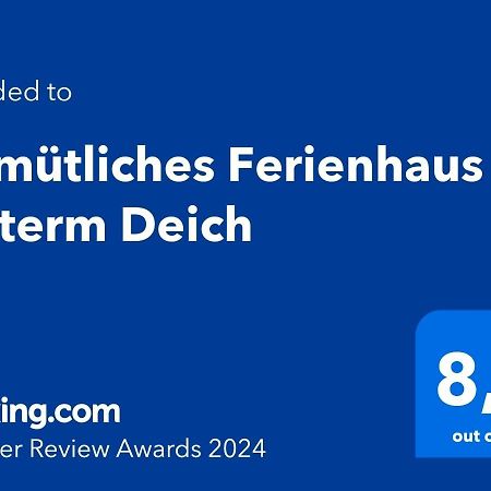 Gemuetliches Ferienhaus Hinterm Deich Nordstrand Buitenkant foto